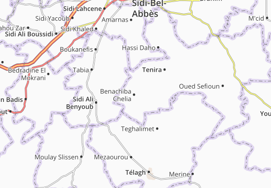 Mapa Benachiba Chelia