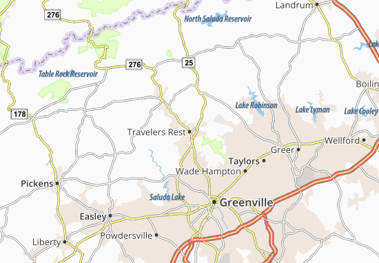 Travelers Rest Map