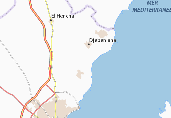 Kaart Plattegrond El Amra