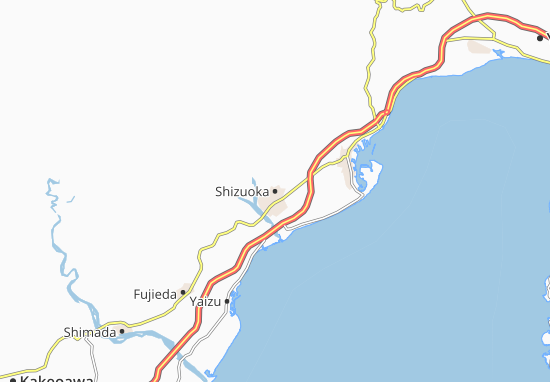 Kaart Plattegrond Shizuoka