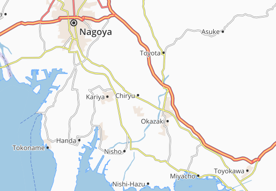 Karte Stadtplan Chiryu