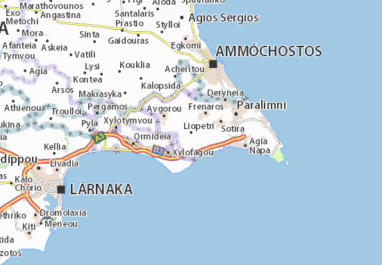 Liopetri Map