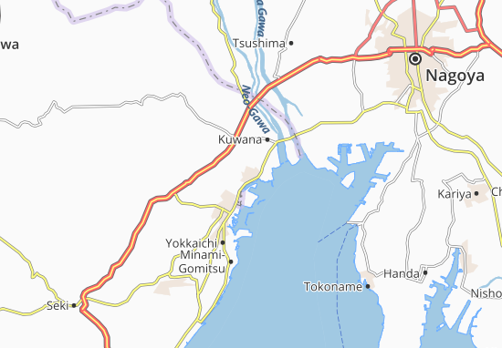 Karte Stadtplan Higashi-Tomida
