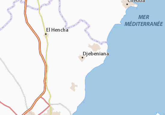 Karte Stadtplan Djebeniana