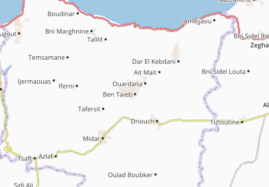 Mapa Ben Taieb