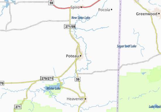 Poteau Map