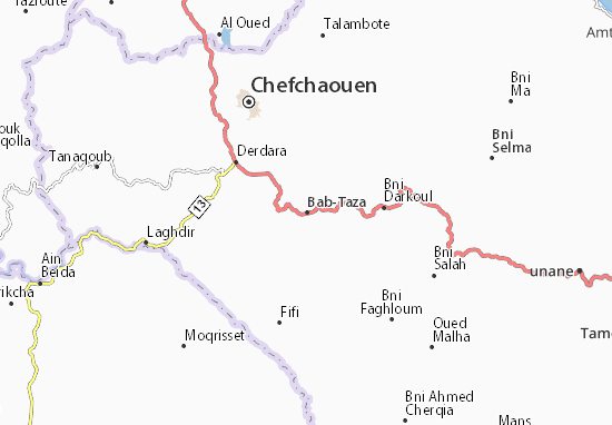 Kaart Plattegrond Bab-Taza