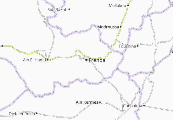 Karte Stadtplan Frenda