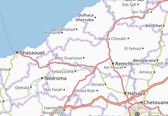 Kaart Plattegrond Beni Ouarsous