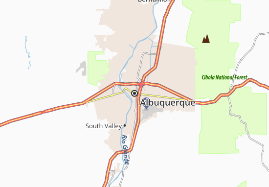Karte Stadtplan Albuquerque