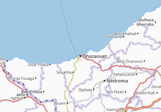 Kaart Plattegrond Ghazaouet