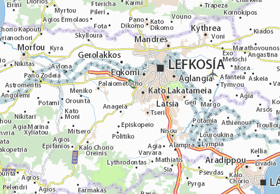 Karte Stadtplan Agios Nikolaos