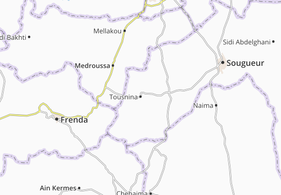 Mapa Tousnina