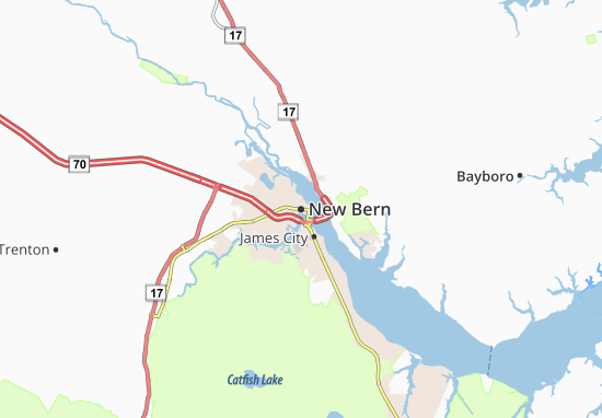 Mapa New Bern