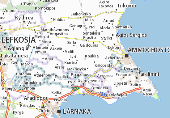 Kouklia Map
