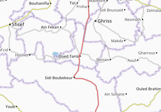 Mapa Oued Taria