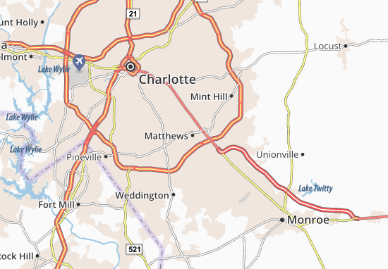 Mapa Matthews