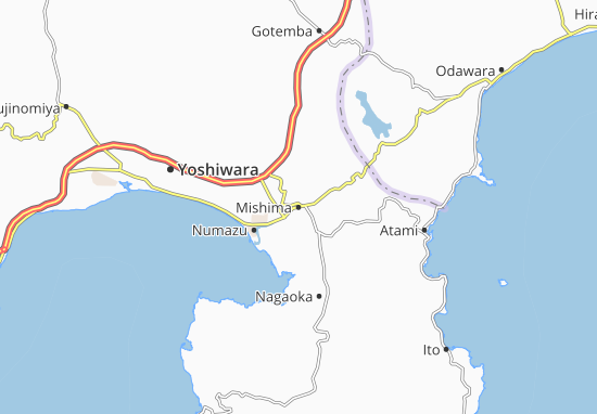 Mapa Mishima