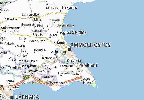 Karte Stadtplan Agios Ioannis