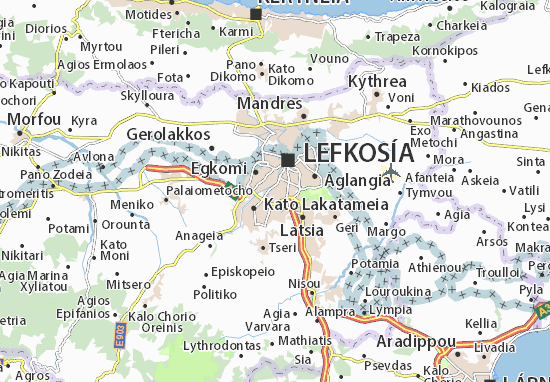 Kaart Plattegrond Agios Vasileios