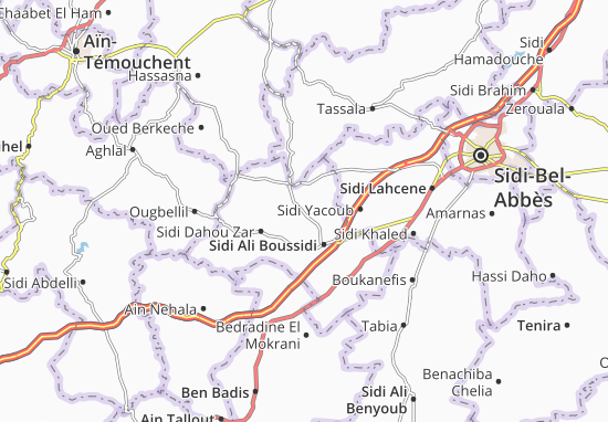 Karte Stadtplan Ain Kada