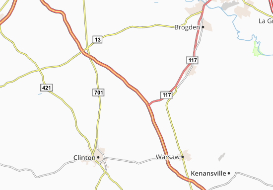 Mapa Giddensville