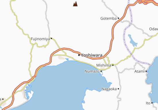 Karte Stadtplan Yoshiwara