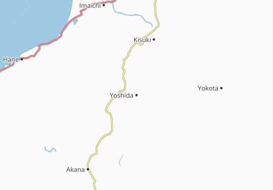 Karte Stadtplan Yoshida