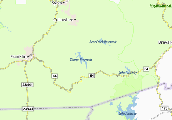 Mapa Glenville