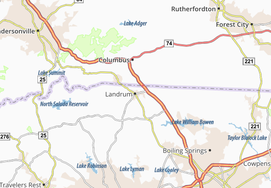 Mapa Landrum