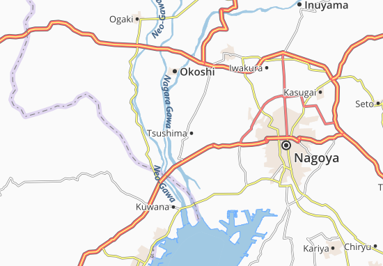 Kaart Plattegrond Tsushima