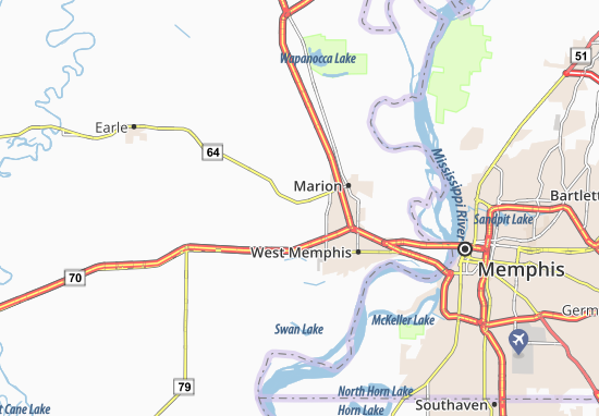 Karte Stadtplan Marion