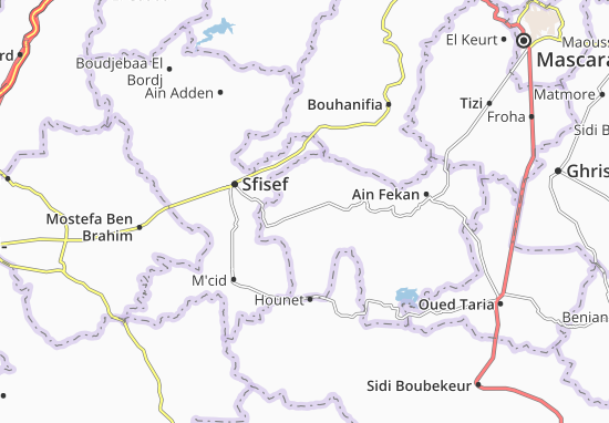 Karte Stadtplan Ain Frass