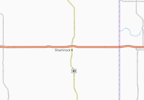 Karte Stadtplan Shamrock