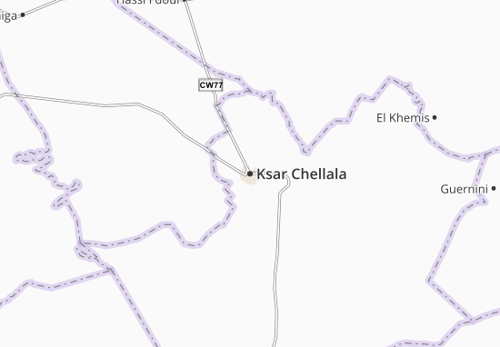 Mapa Ksar Chellala