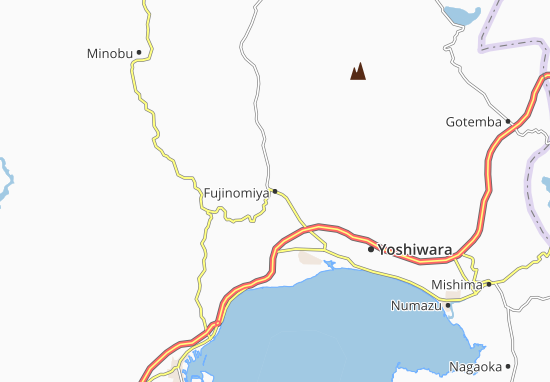 Kaart Plattegrond Fujinomiya