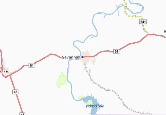 Mapa Savannah