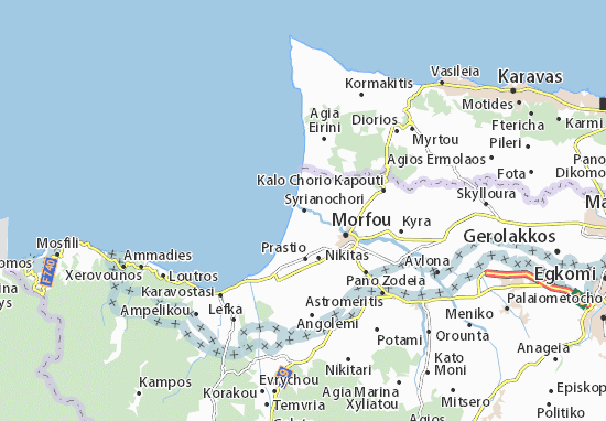 Karte Stadtplan Syrianochori