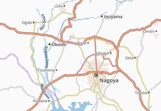 Kaart Plattegrond Kiyosu