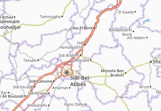 Karte Stadtplan Sidi Brahim