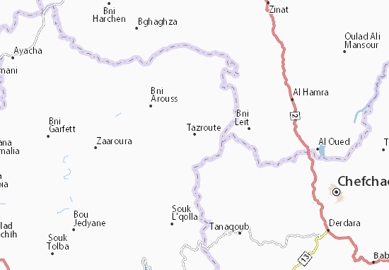 Mapa Tazroute