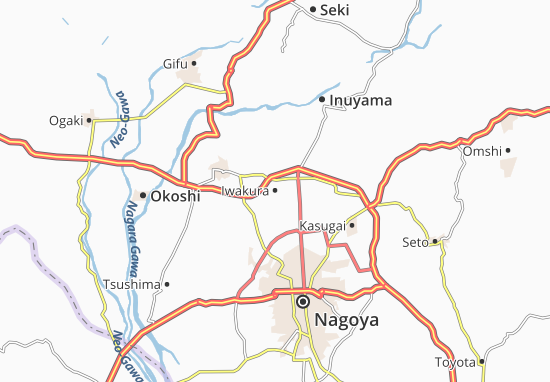 Kaart Plattegrond Iwakura