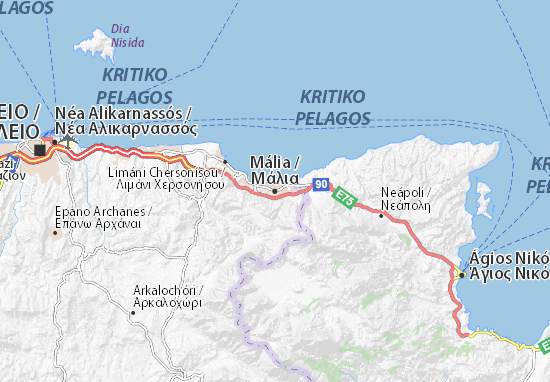 Mália Map