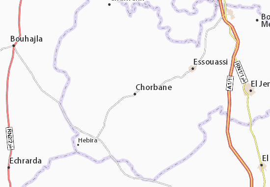 Mapa Chorbane