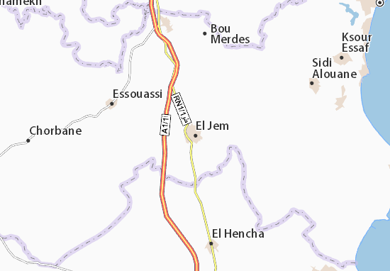 Karte Stadtplan El Jem