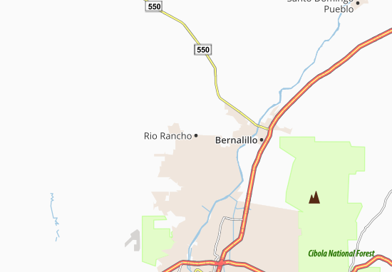 Carte-Plan Rio Rancho
