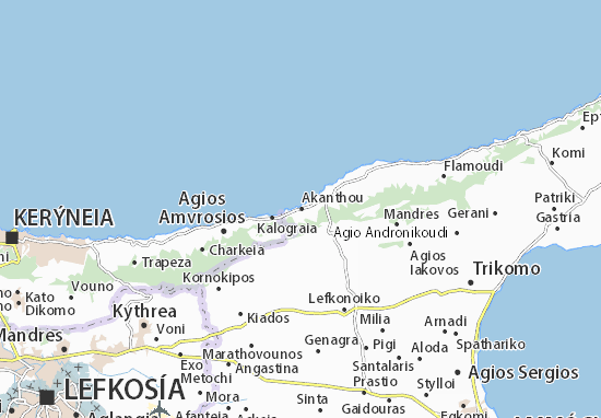 Akanthou Map