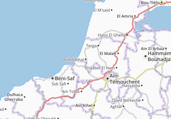 Kaart Plattegrond Ouled Kihal