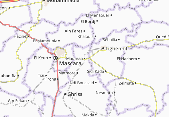 Kaart Plattegrond Maoussa