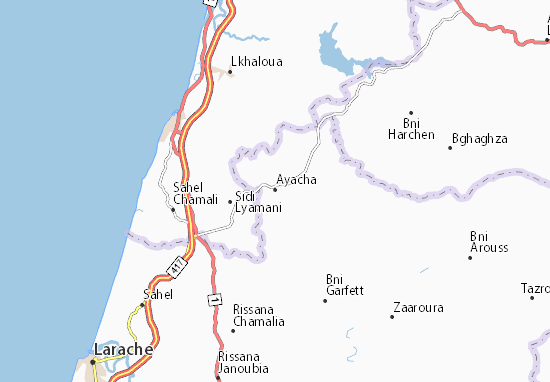 Karte Stadtplan Ayacha